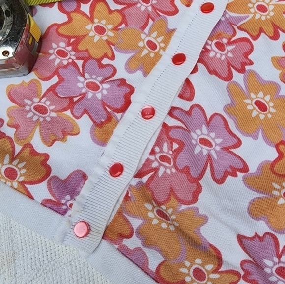 Bob Mackie Floral Cropped Sweater XL- 1X - Picture 6 of 9